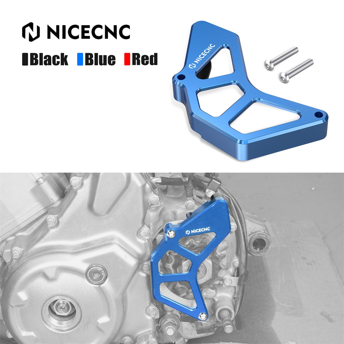 NICECNC Case Saver Chain Guide Guard For Yamaha Raptor 700R YFM700R 2009-2025 NICECNC Case Saver Chain Guide Guard For Yamaha Raptor 700R YFM700R 2009-2025