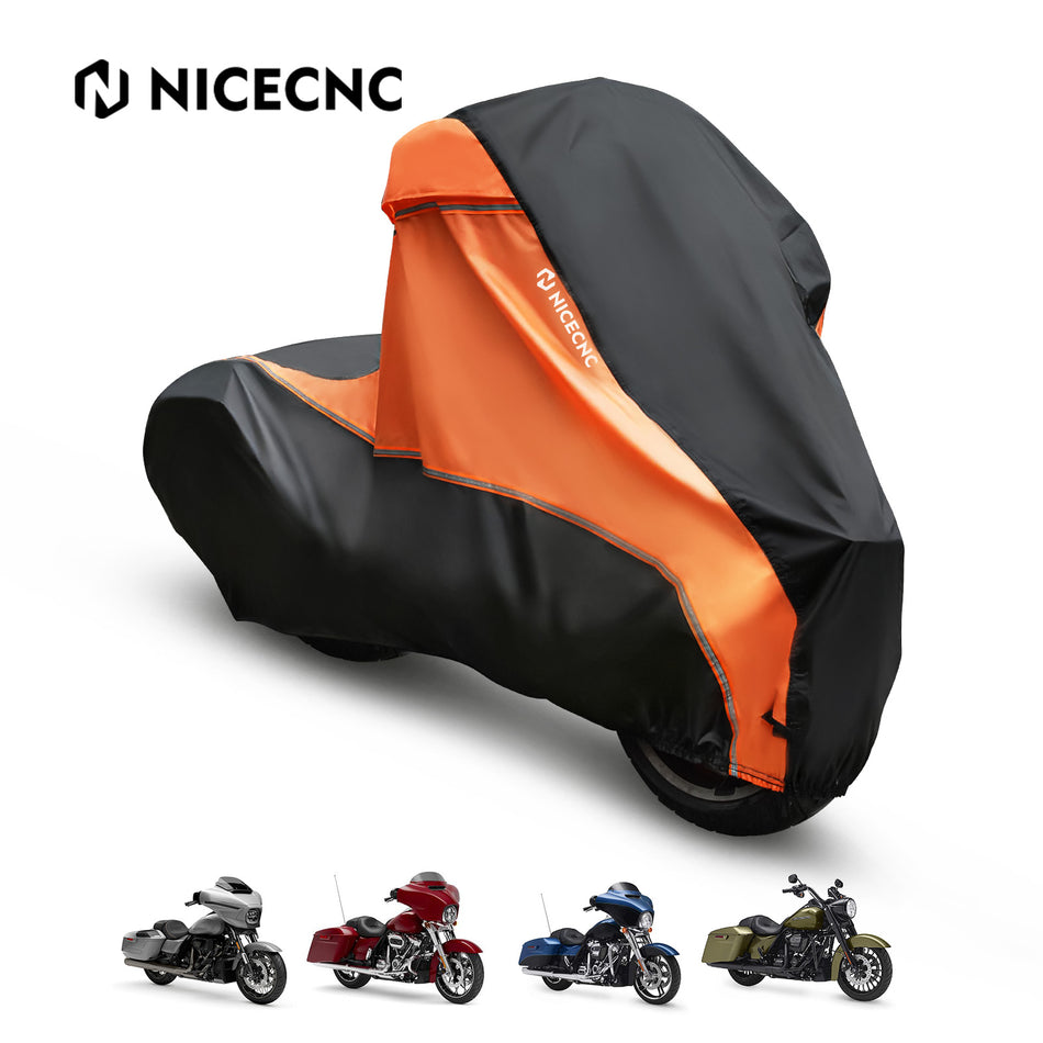 NICECNC Motorcycle Cover Waterproof UV Outdoor for Harley Davidson Street Glide Road King Special FLHRXS Indoor Outdoor