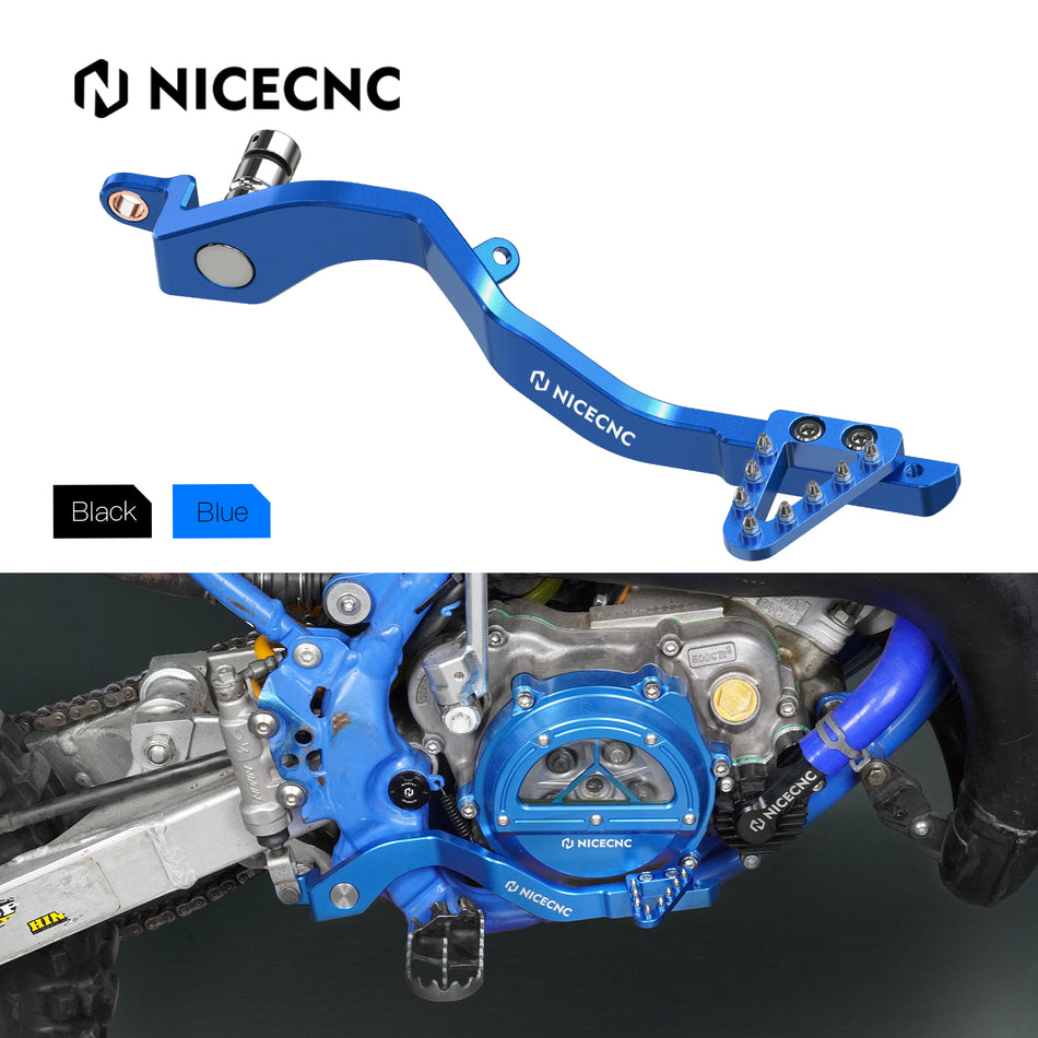 NiceCNC Motocross Aluminum Forged Rear Brake Pedal Foot Lever For Yamaha YZ85 2002-2023 2022 Adjustable Step Tip 5PA-27211-00-00