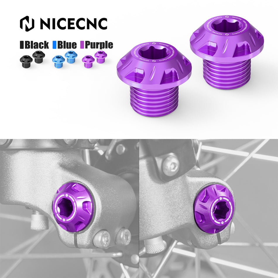 NiceCNC Front Wheel Axle Bolt Nut For Surron light bee X/ S/ L1E Segway X160 X260