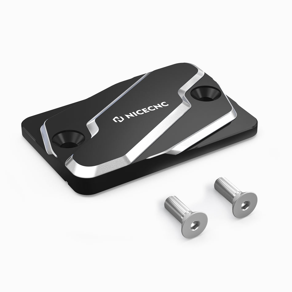 NICECNC Aluminum Motorcycle Front Brake Oil Fluid Reservoir Cover Cap for Suzuki DRZ400S 2000-2017 DRZ400SM 2005-2015 2016 2017