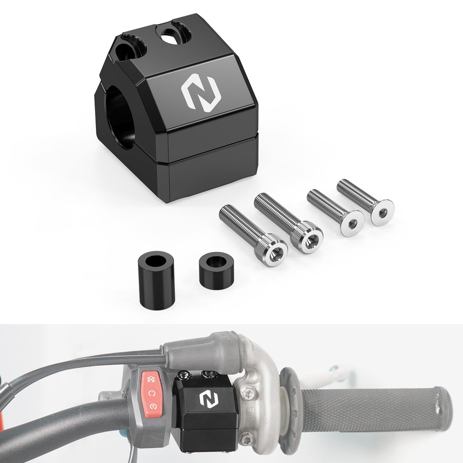 NICECNC Front Brake Master Cylinder Protector Clamp Kit for Husqvarna Compatible with Braktec Brake System Only