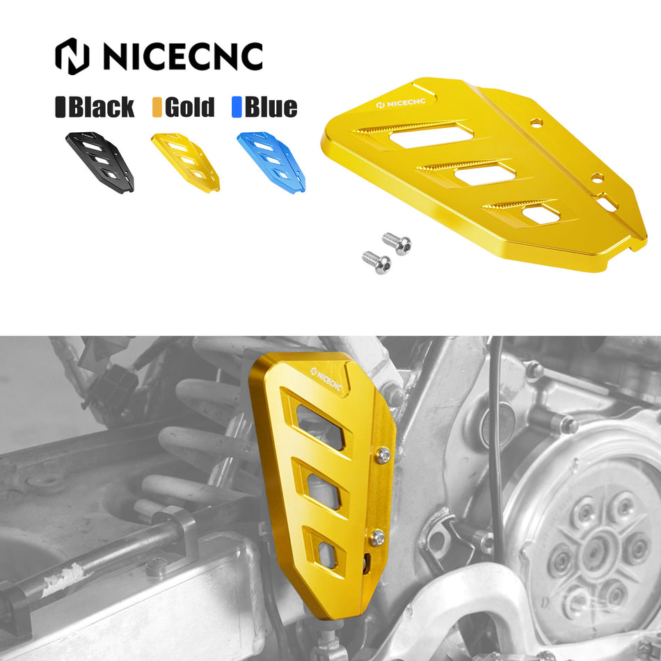 NICECNC Motorcycle Rear Master Cylinder Guard Cover Protector for Suzuki DRZ400 DRZ400E DRZ400S DRZ400SM DR-Z 400 E S 2000-2024