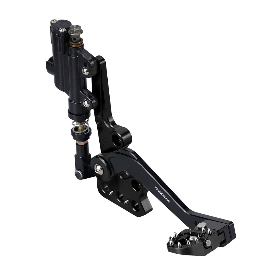 NICECNC Aluminum Hydraulic Rear Foot Brake for Surron Light Bee X/ S/ L1E Segway X160 X260 Sur Ron LBX Parts