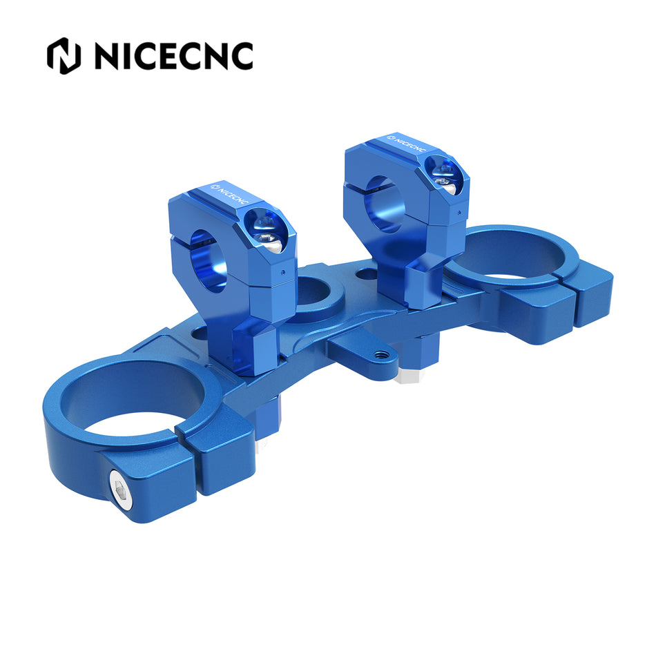 NiceCNC Front Fork Lowering Upper Triple Tree Clamp for Yamaha YZ80 1993-2001 YZ85 2002-2022 Handle Bar Riser Clamps Bracket