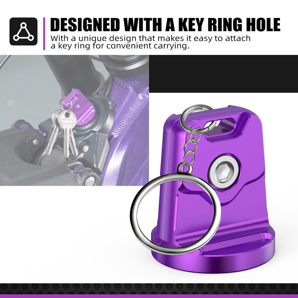 NICECNC Aluminum Key Cover Case Keychain Holder for Light Bee X S L1E Segway X160 X260 E-Bike Parts Sur Ron SUR-Ron