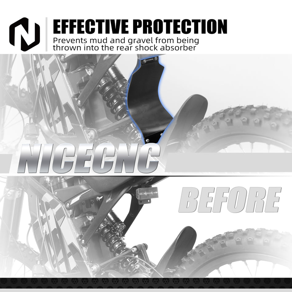 NICECNC for Light Bee X Rear Shock Fender Mud Guard for SUR-RON Light Bee S L1E Segway X160 X260 Electric Dirt Bike