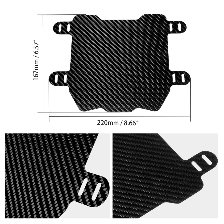 NICECNC Carbon Fiber Front Number Plate Board For Surron light bee X/ S/ L1E Segway X160 X260