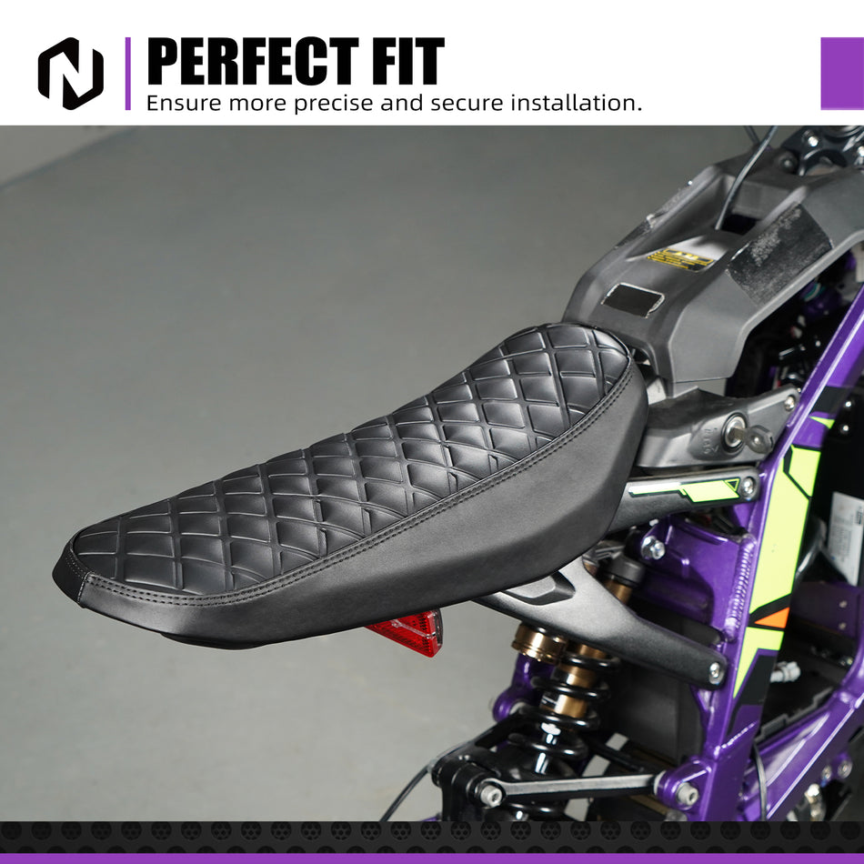 NICECNC LBX Waterproof Electric Dirt Bike PU Leather Seat Cushion Cover for Surron Light Bee X S L1E 2025 2024 2023 2022