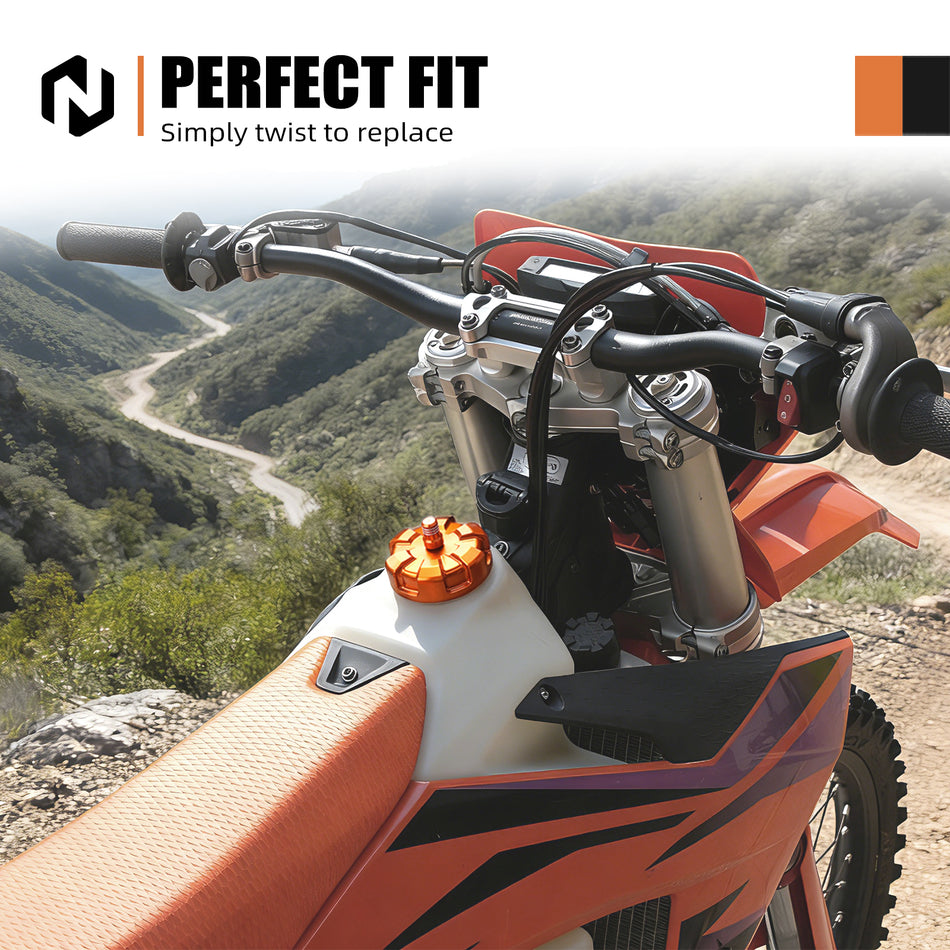 NICECNC Motorcycle Aluminium 1/4 Turn Fuel Tank Cap for KTM 150 250 350 450 500 XC/XCF/XCW/XCF-W/EXC/EXCF/XW-F 2014-2026 2025