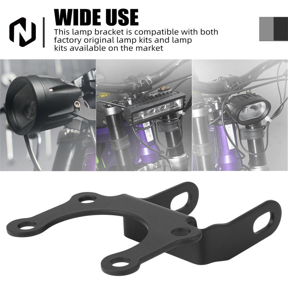 NICECNC for Surron Light Bee X S L1E Electric Dirt Bike Carbon Steel Headlight Mount Bracket Wide Usage for Segway X160 X260