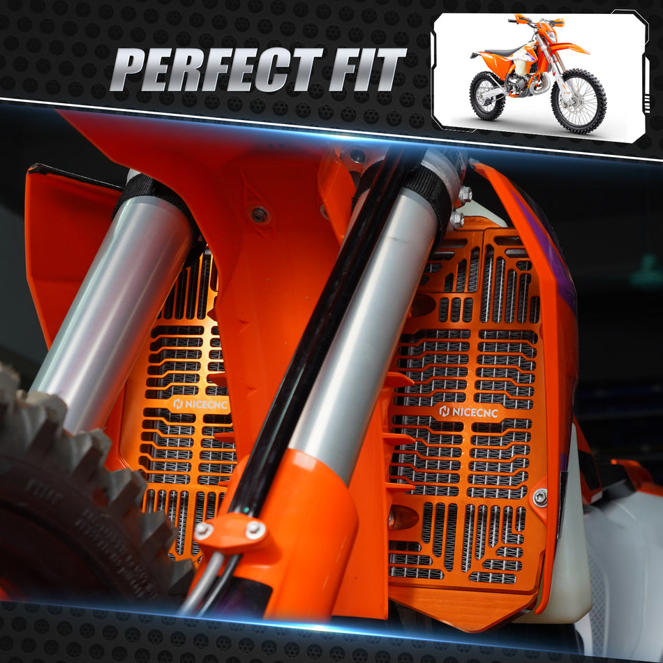 NiceCNC Radiator Guards Protection Cover For KTM Husqvarna GasGas XC XCF SXF EXC XCF-W FC FX TE FE EX MC EC ES