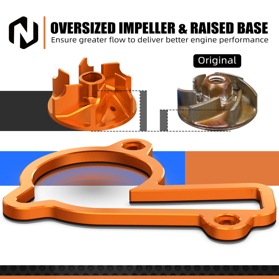 NICECNC Water Pump Cooler Impeller Spacer Kit for KTM/HUSQVARNA/GAS GAS 250 350 XC-F