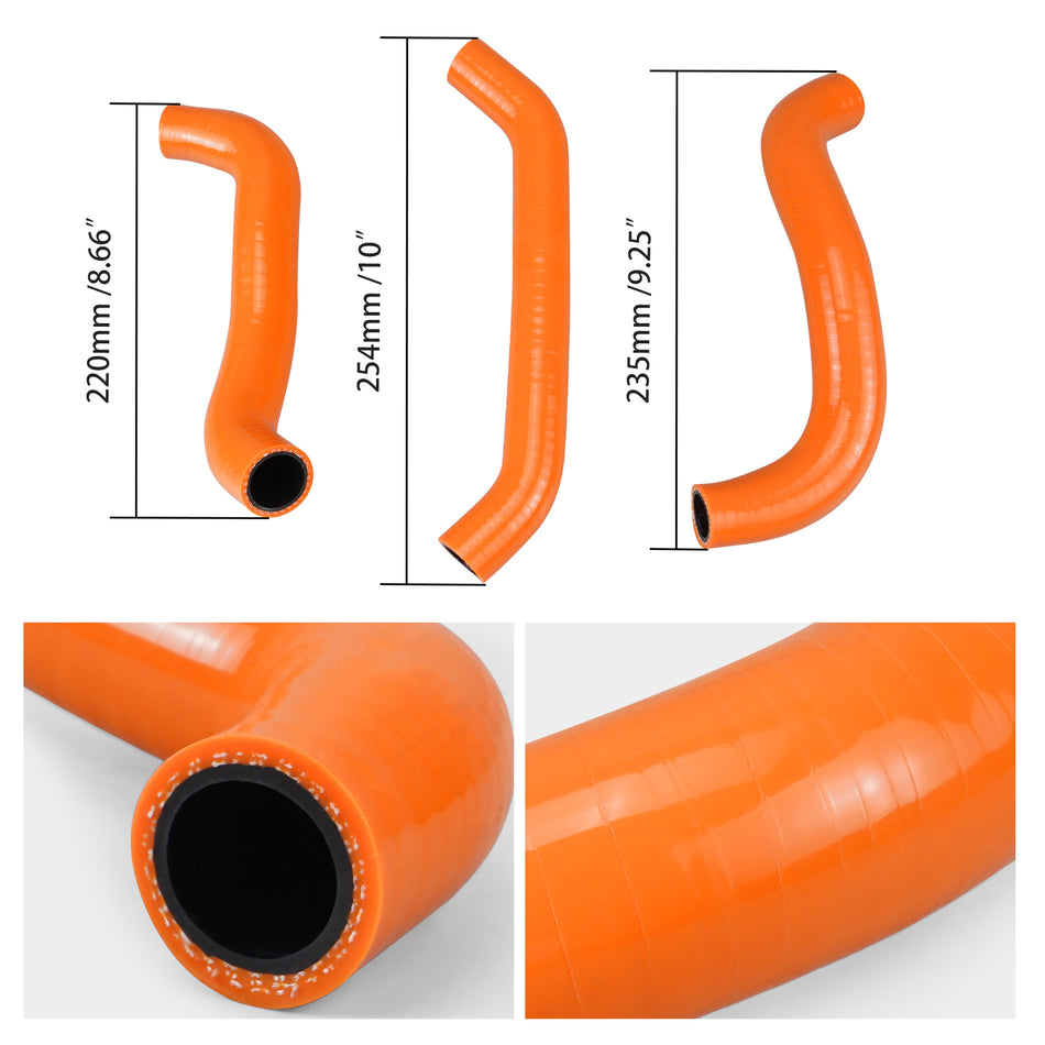 NiceCNC Silicone Radiator Hose Kit For KTM 250 350 EXC-F SXF GAS GAS EC350 EC250 F Husqvarna FC350 FX350