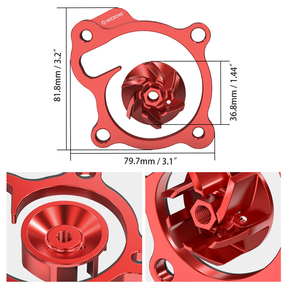 Oversized Water Pump Impeller Cooler Spacer Kit For Honda CRF 250 R RX RWE 2018-2025
