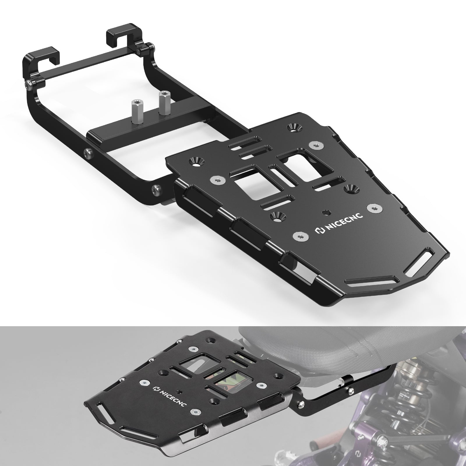 NiceCNC Rear Luggage Rack For Surron light bee X/ S/ L1E Segway X160 X ...