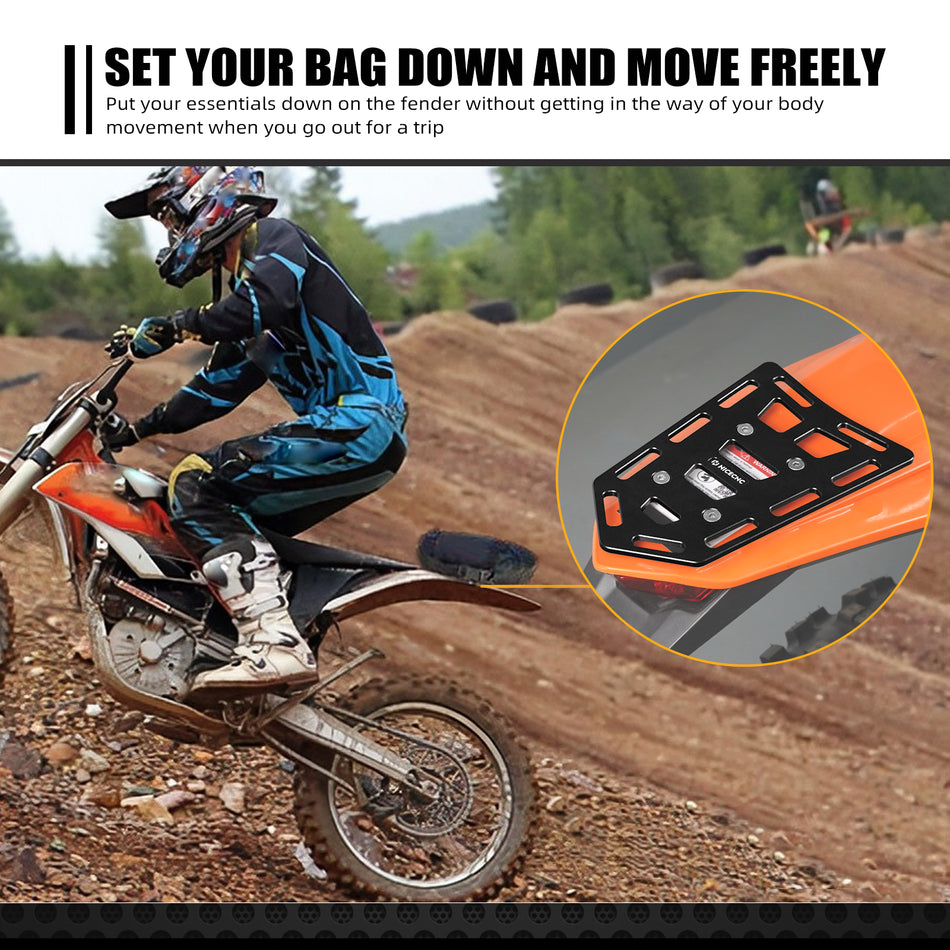 NICECNC Aluminum Rear Luggage Rack Carrier for KTM 125-530 SX SXF XC-F W EXC F 2004-2024 Husqvarna TC FC FE TX 250 350 450 501