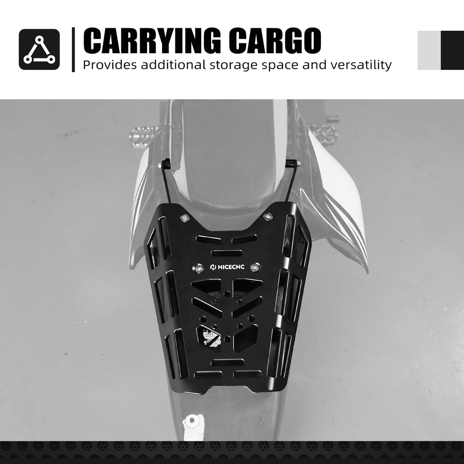 NICECNC Motorcycle Rear Luggage Rack Tail Rack for Suzuki DRZ400S DRZ400SM DR-Z 400S 400SM 2000-2024 2023 Top Case Soft Luggage