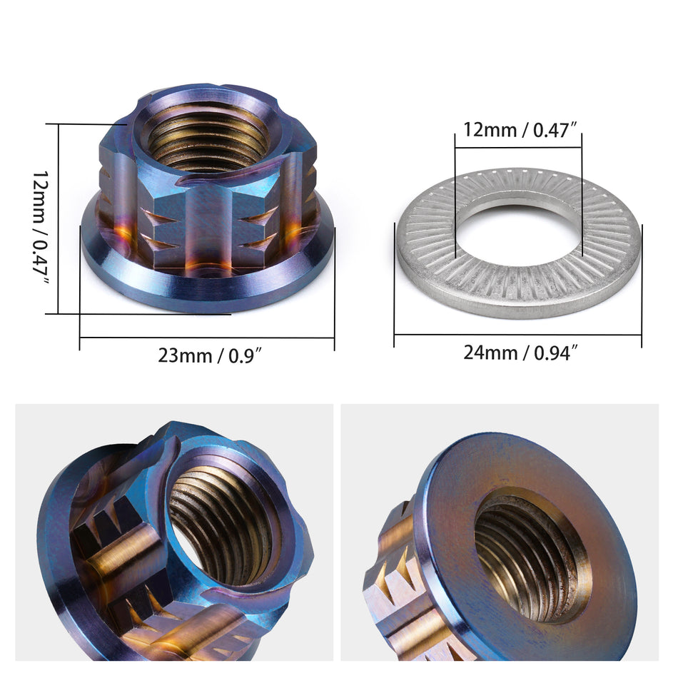 NiceCNC M12X1.25mm Primary Belt Pulley Nut Screw for Sur-Ron Surron Light Bee X S L1E Segway X160 X260 X 160 260