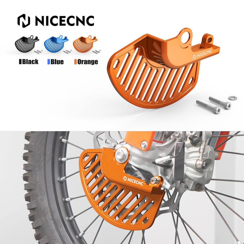 NICECNC Front Brake Disc Guard Protector Cover For KTM 125 SX 2015-2025 150 EXC TPI 2020-2023