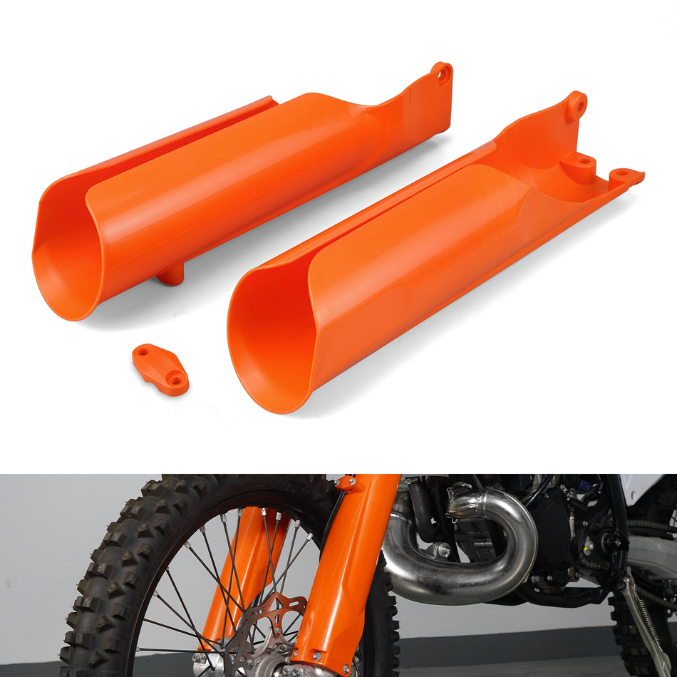 NICECNC Front Lower Fork Cover Guard Protection Kit For KTM 150 250 300 EXC 2024 500 EXC-F 2024