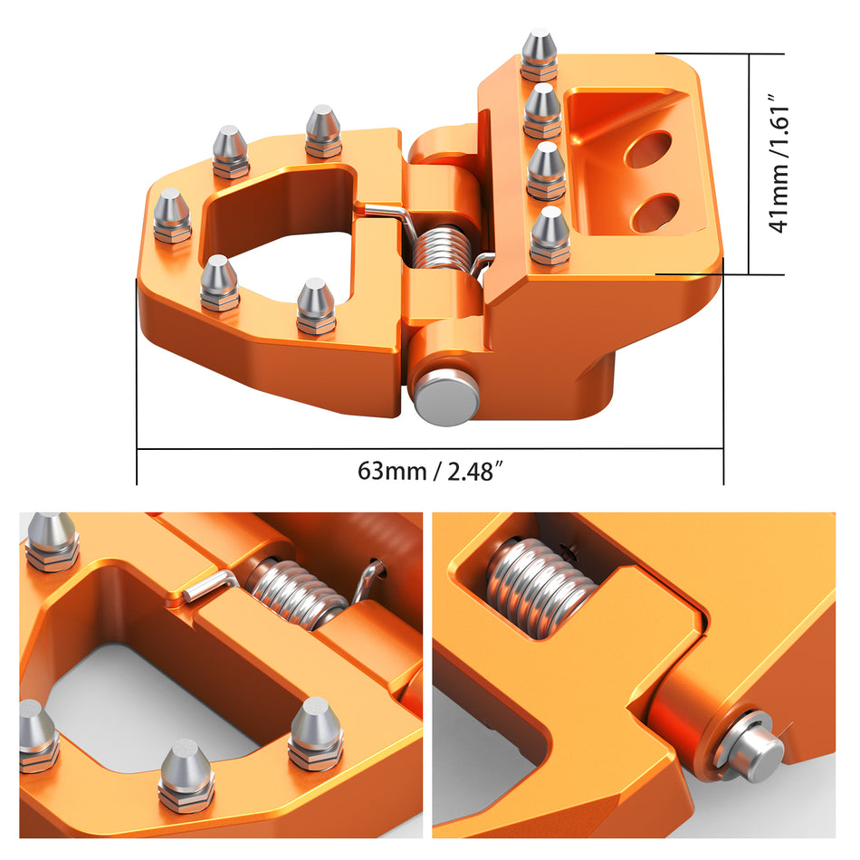 NICECNC Stepped Brake Pedal Step Plate for KTM 125-500 XC/XCF/XCW/SX/SXF/EXC/EXCF/TPi/6D 2017-2024