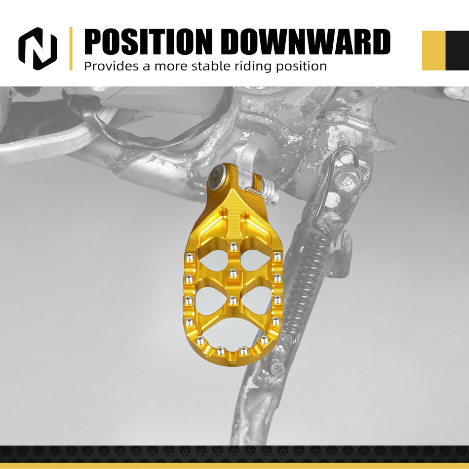NICECNC Motorcycle Aluminum Enlarged Foot Pegs Footpeg Footrest for Suzuki DRZ400SM 2005-2024 DRZ 400 S 400S DRZ400S 2000-2024