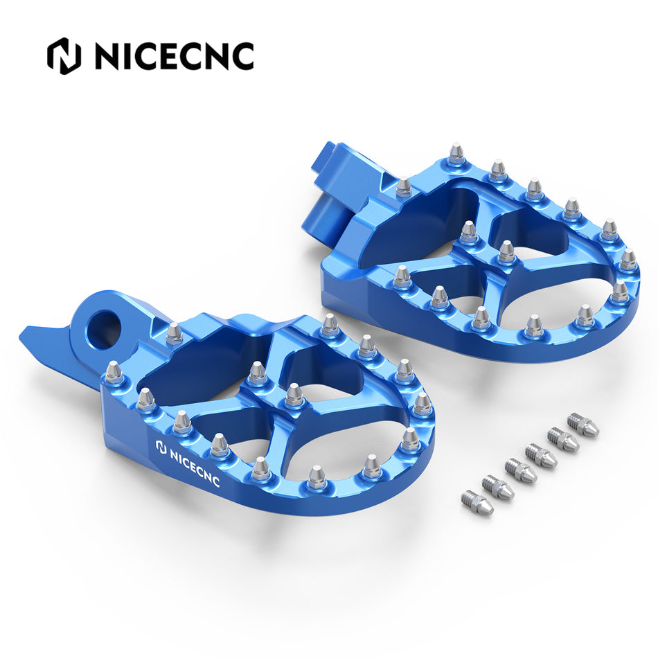 NICECNC Motorcycle Forged Foot Pegs Footrest Pedal for Yamaha YZ250F YZ450FX WR450F 2024 YZ450F 2023-2024 YZ 250F 450F 450FX