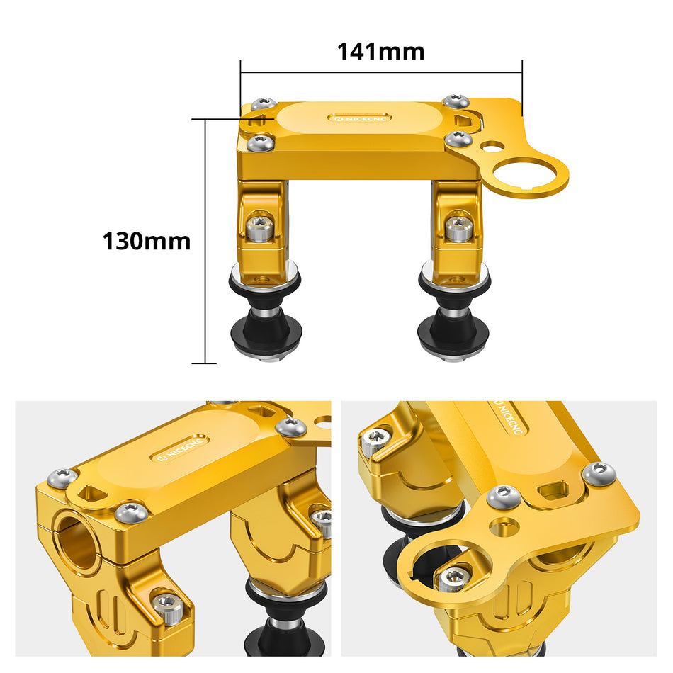 NICECNC Aluminum HandleBar Riser Mount Clamp Kit For Suzuki DRZ400SM 2005-2024