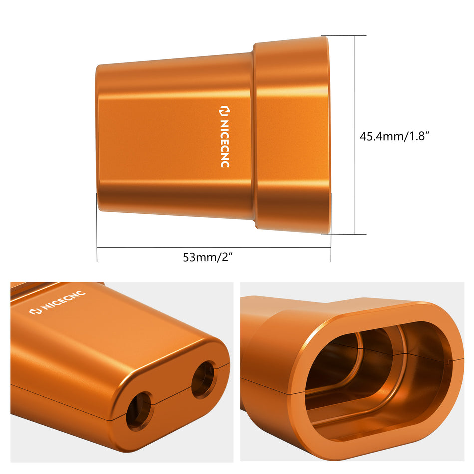 Throttle Cable Guard Cover Protection for KTM/Husqvarna/Gas Gas, Larger Coverage 6061-T6 Aluminum