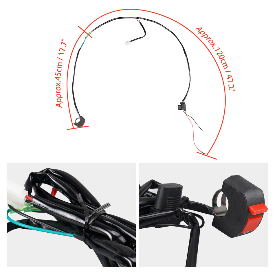 NICECNC Fan Cable with Switch Kit For KTM 125-450 XC/SX/XCF/SXF 2017-2025