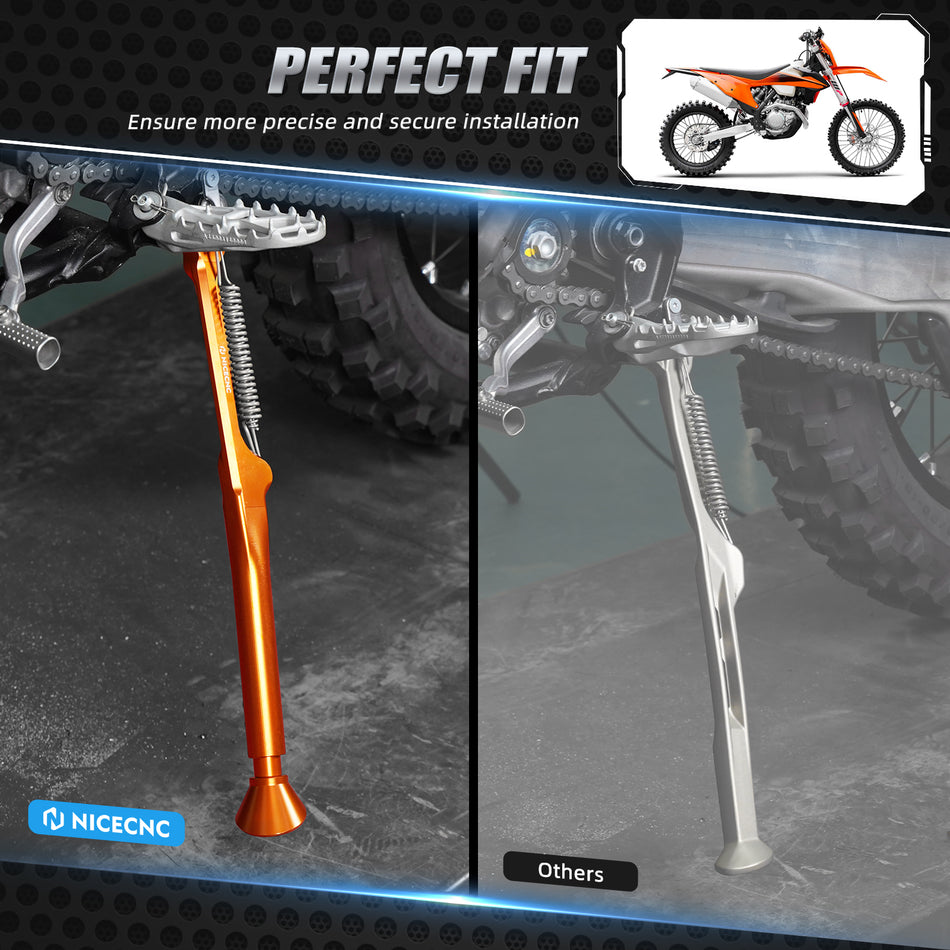 NiceCNC Adjustable Kickstand Side Stand For KTM Husqvarna GasGas XC EXC XCW XCF-W FX TE FE EX EC ES