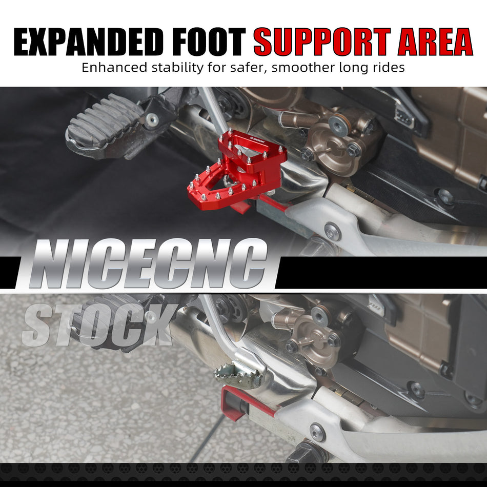 NICECNC Rear Brake Lever Pedal Enlarge Extension For Honda CRF1000L Africa Twin 2016-2019 CRF1100L Africa Twin 2020-2025