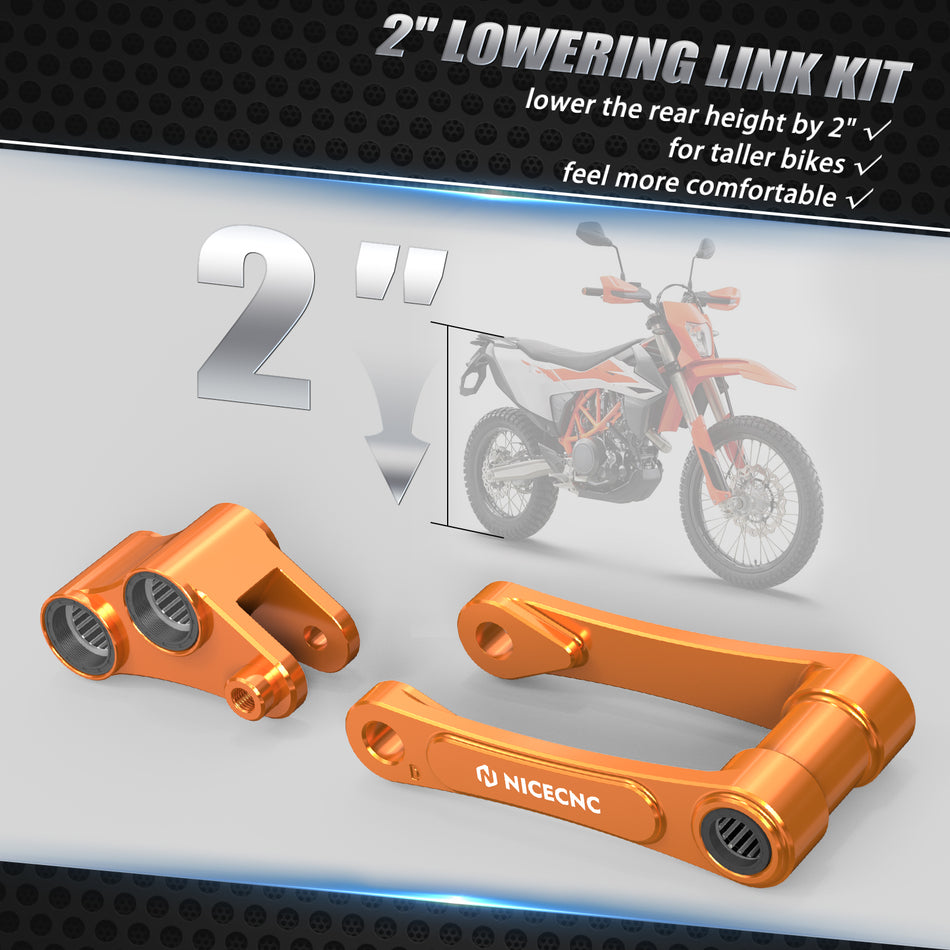 NiceCNC Lowering Link Kit For KTM 690 Enduro/SMC/R Husqvarna 701 Enduro/Supermoto GasGas SM700/ES700