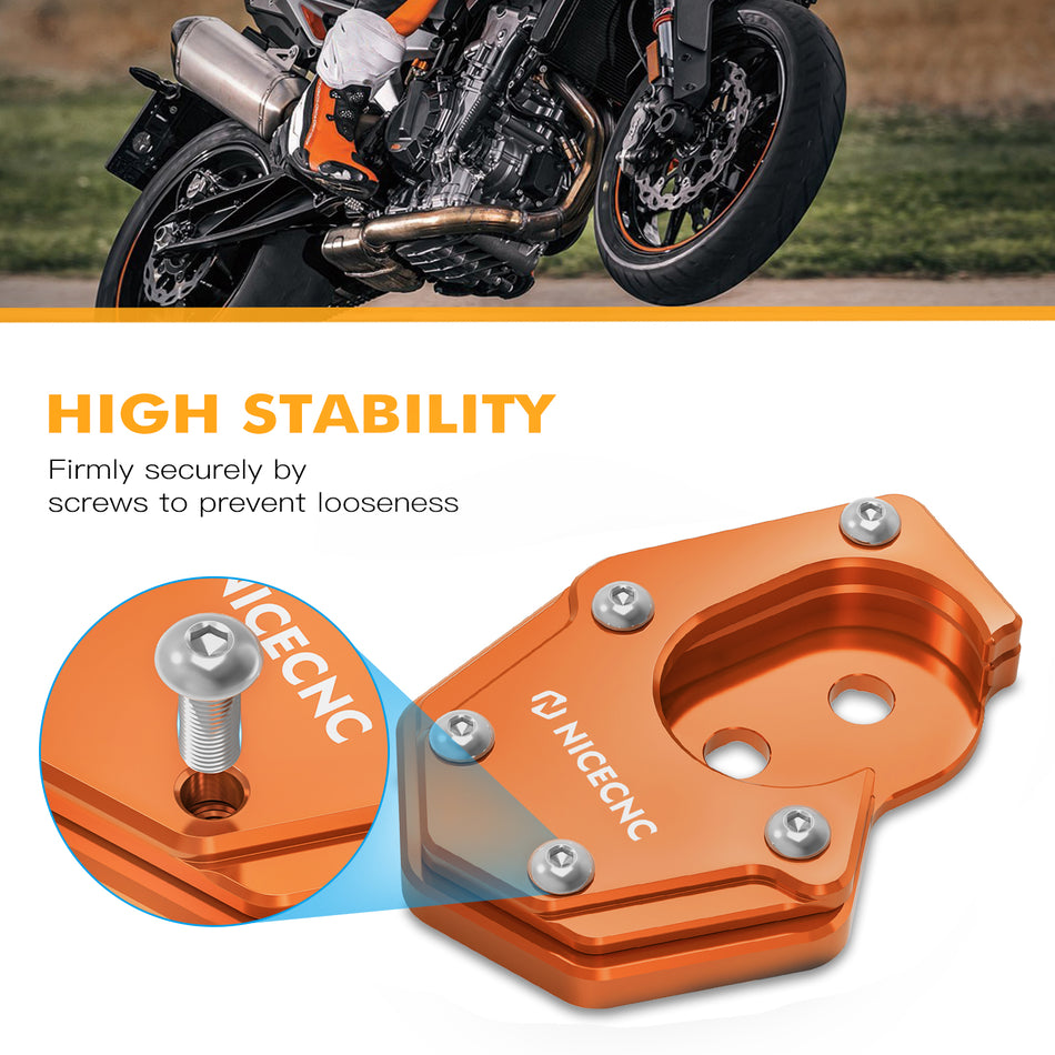 NiceCNC Side Stand Footstand Kickstand Enlarger Pad For KTM Adventure R 690 Enduro R/SMC-R Husqvarna 701 Enduro/Supermoto/Long range