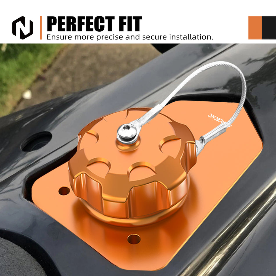 NiceCNC Fuel Filler Neck Gas Tank Cap Cover Kit For KTM 690 Enduro / R & SMC /R 2019-2023