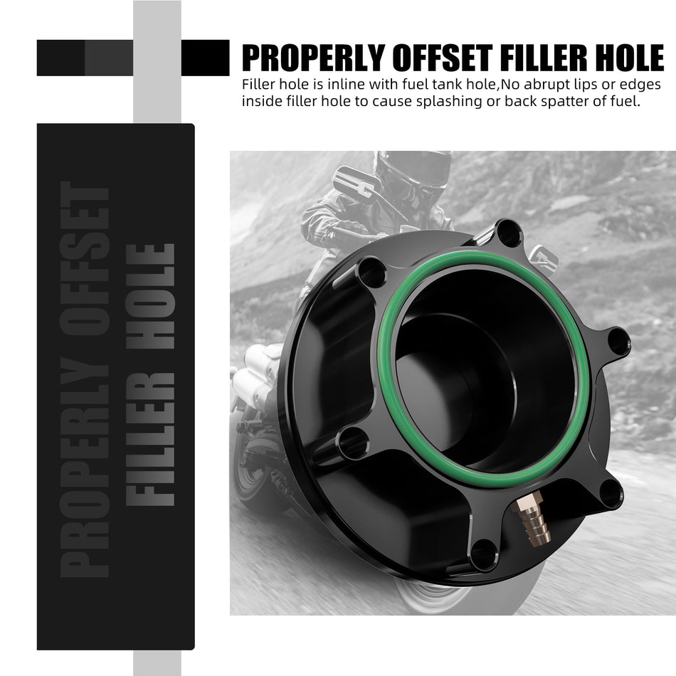 NICECNC Aluminum Tank Fuel Filler Neck Cap with O-Ring for KTM 790 890 Adventure R/S/Rally 2019- 2023