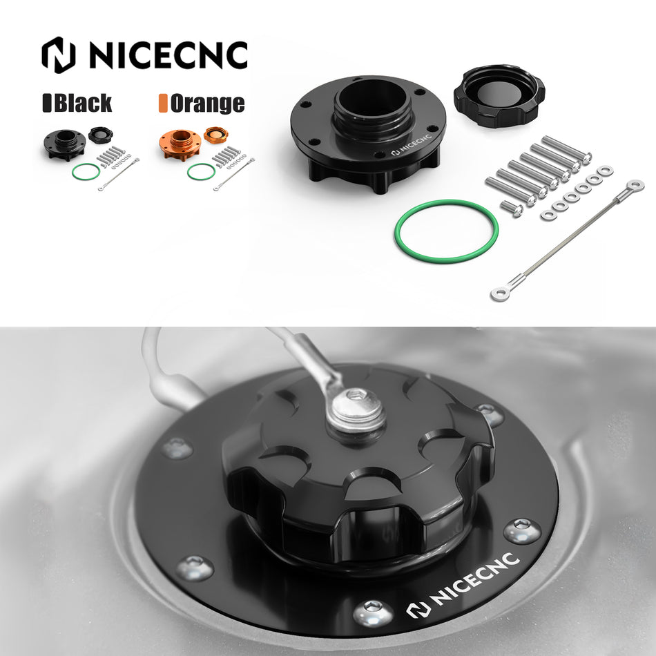NICECNC Aluminum Tank Fuel Filler Neck Cap with O-Ring for KTM 790 890 Adventure R/S/Rally 2019- 2023