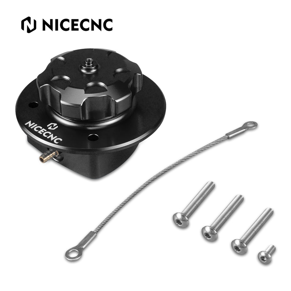 NICECNC Motorcycle Aluminum CNC Tank Fuel Filler Neck Cap for Husqvarna 701 Enduro Supermoto 2016-2021 2022 2023 2024