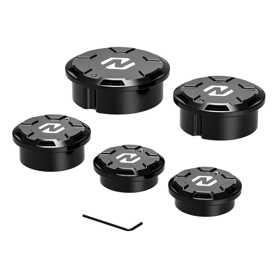 NICECNC Left Right Swingarm Pivot Caps for Suzuki DR650S DR650SE 1996-2024