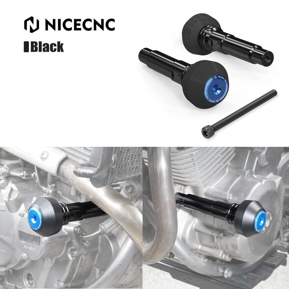 NICECNC Engine Guard Crash Protector Frame Sliders Kit for Suzuki DR650 1996–2025