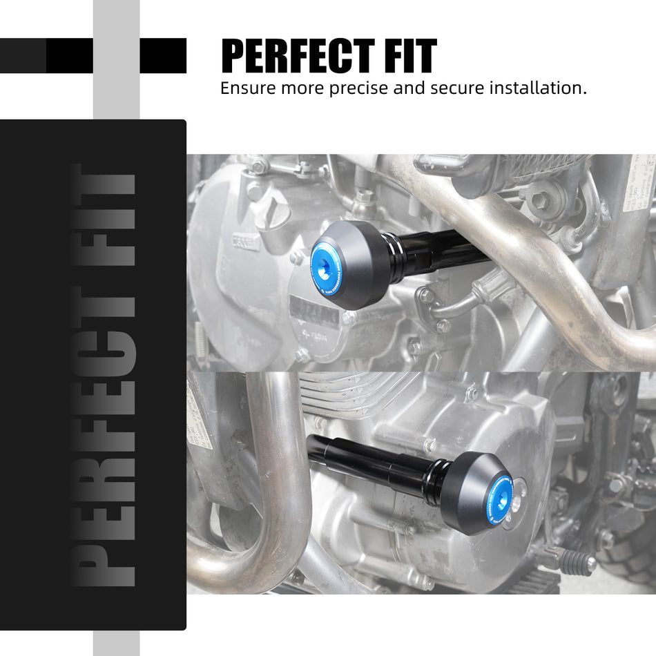 NICECNC Engine Guard Crash Protector Frame Sliders Kit for Suzuki DR650 1996–2025