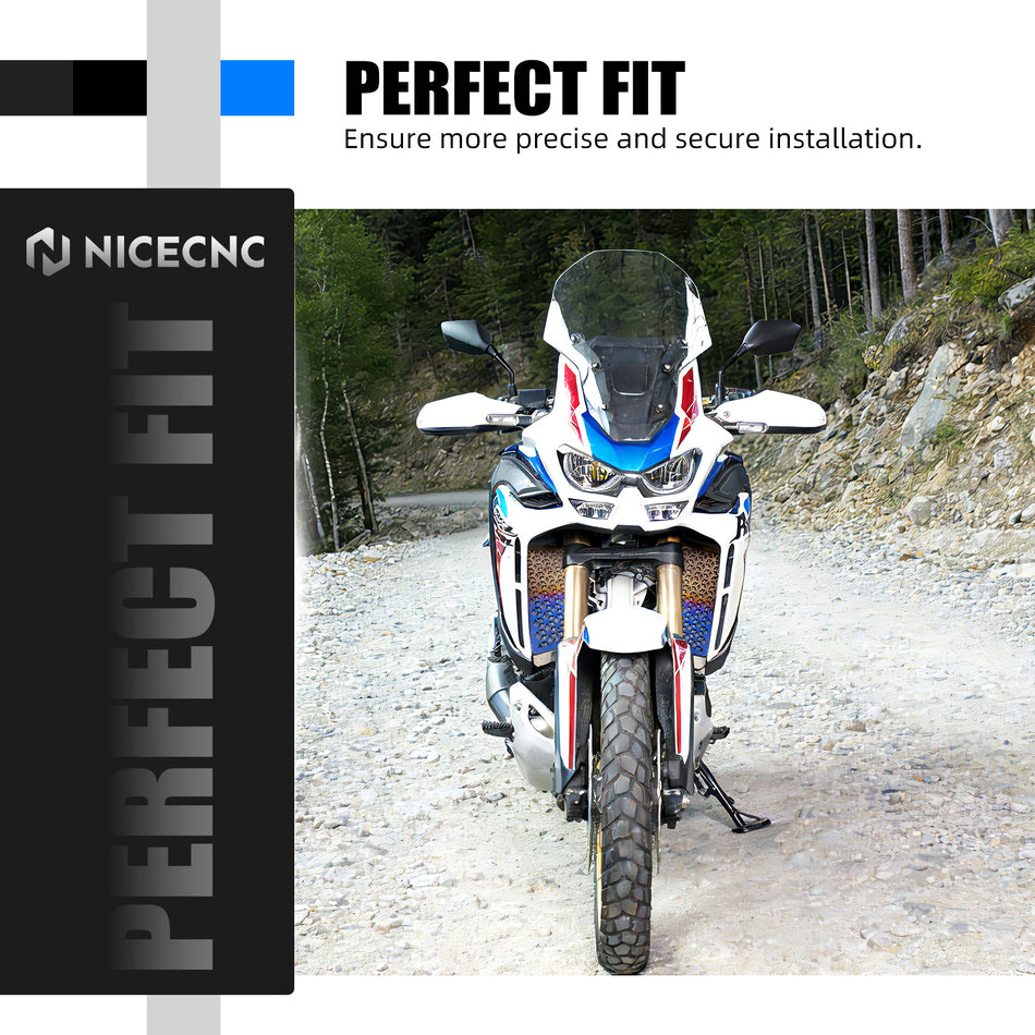 NICECNC Titanium Alloy Radiator Grille Guard for Honda CRF1100L Africa Twin Adventure Sports 2020-2025 19032-MKS-E00