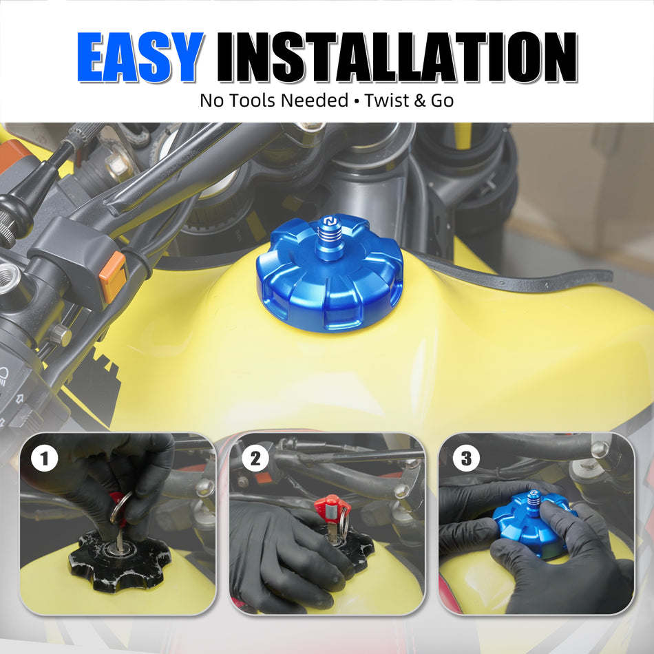 NICECNC Motorcycle Aluminium Oil Tank Gas Cap for Suzuki DR650 S SE 1996-2019 DR650S DR650SE 2017 2018