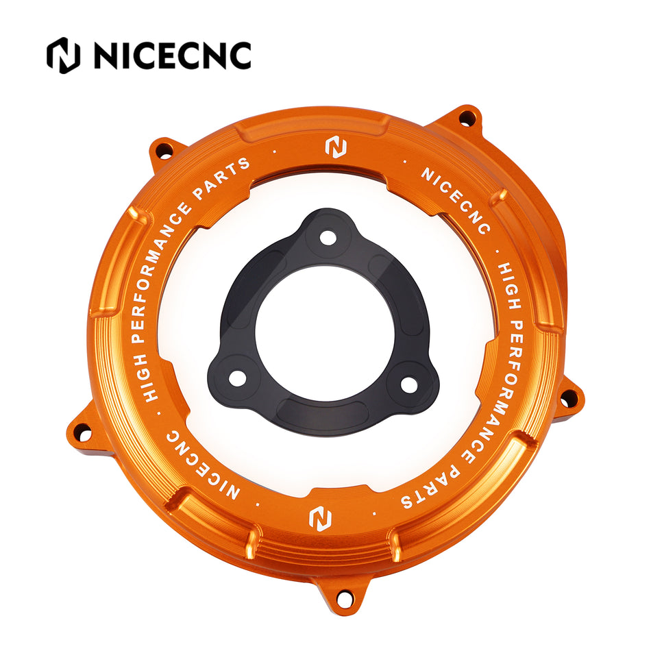 NiceCNC Clear Engine Clutch Cover and Pressure Plate For KTM 1290 Duke R/GT 1050 1090 1190 1290 Adventure R/S/T