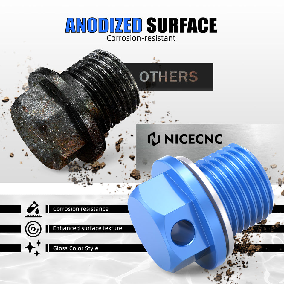 NICECNC Magnetic Oil Drain Plug /Bolt For Suzuki DR650S / DR650SE 1996-2024