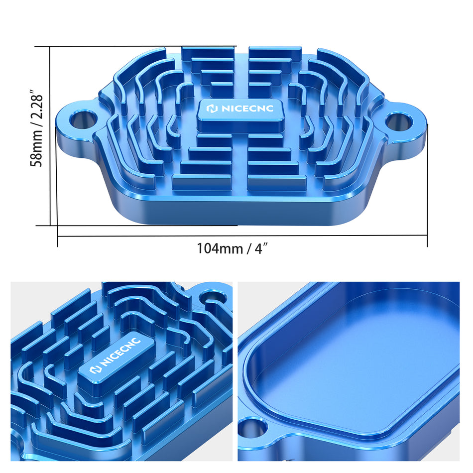 NICECNC Finned Aluminium Valve Covers for Suzuki DR650S DR650SE 1996-2024