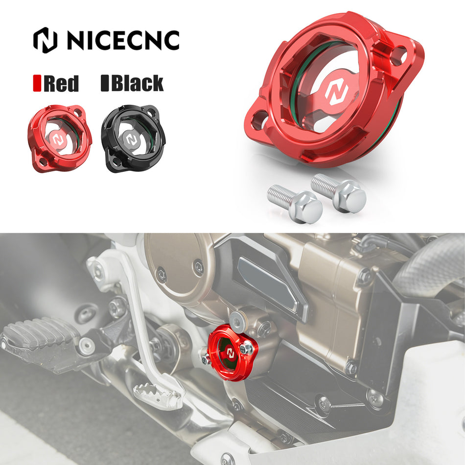 NICECNC Oil Filter Cover Cap For Honda CRF1100L Africa Twin Adventure sports DCT 2020-2026