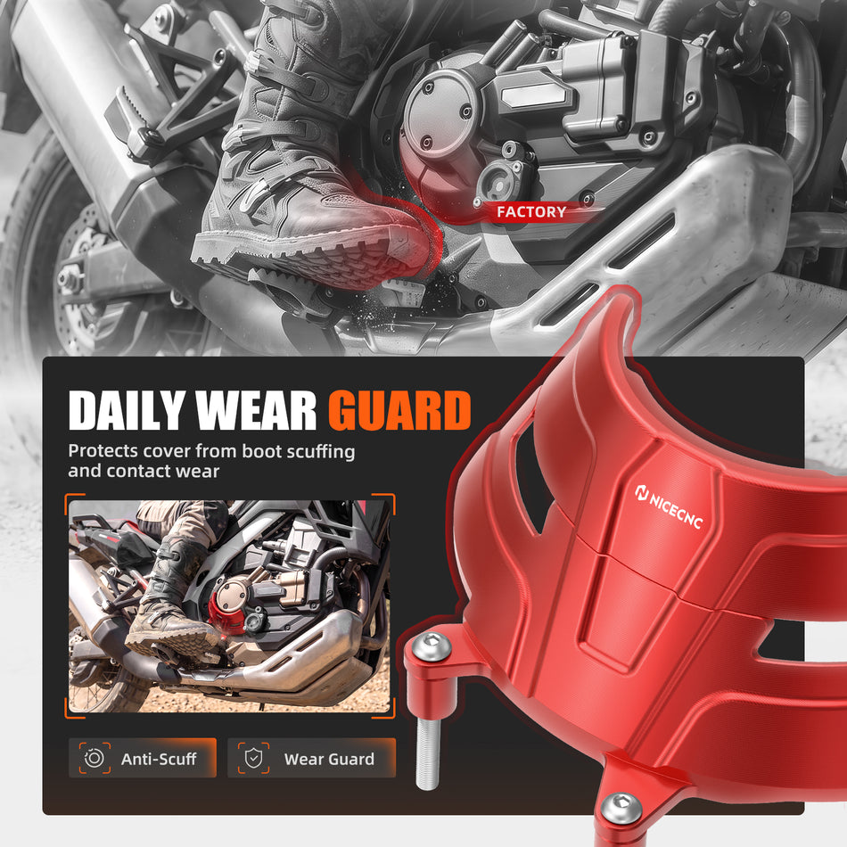 NICECNC Right Side Clutch Cover Guard For Honda CRF1100L Africa Twin DCT /Adventure Sports DCT 2020-2025