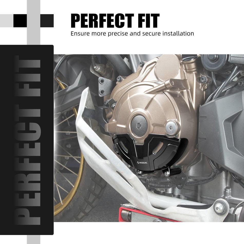 NICECNC Aluminium Left Motor Stator Cover Protecter Guard for Honda Crf1100 Africa Twin Adventure Sports 2020-2025 11320-MKS-E00